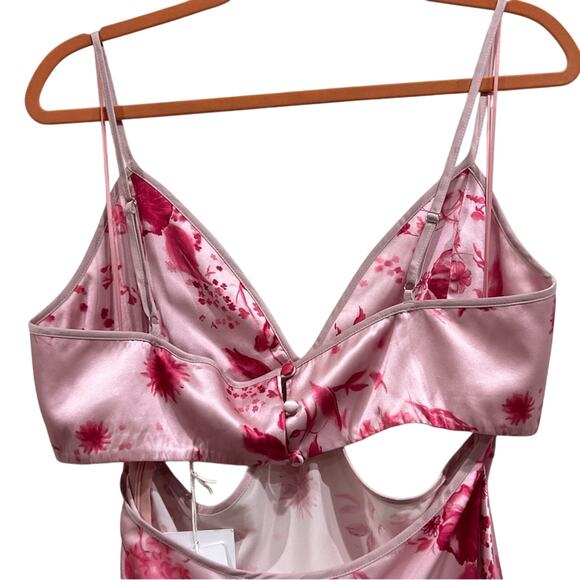 NWT Reformation Poppies Silk Dress – Floral Print | 100% Silk | Romantic Maxi - Picture 5 of 11